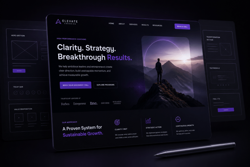 Custom Homepage Concept
